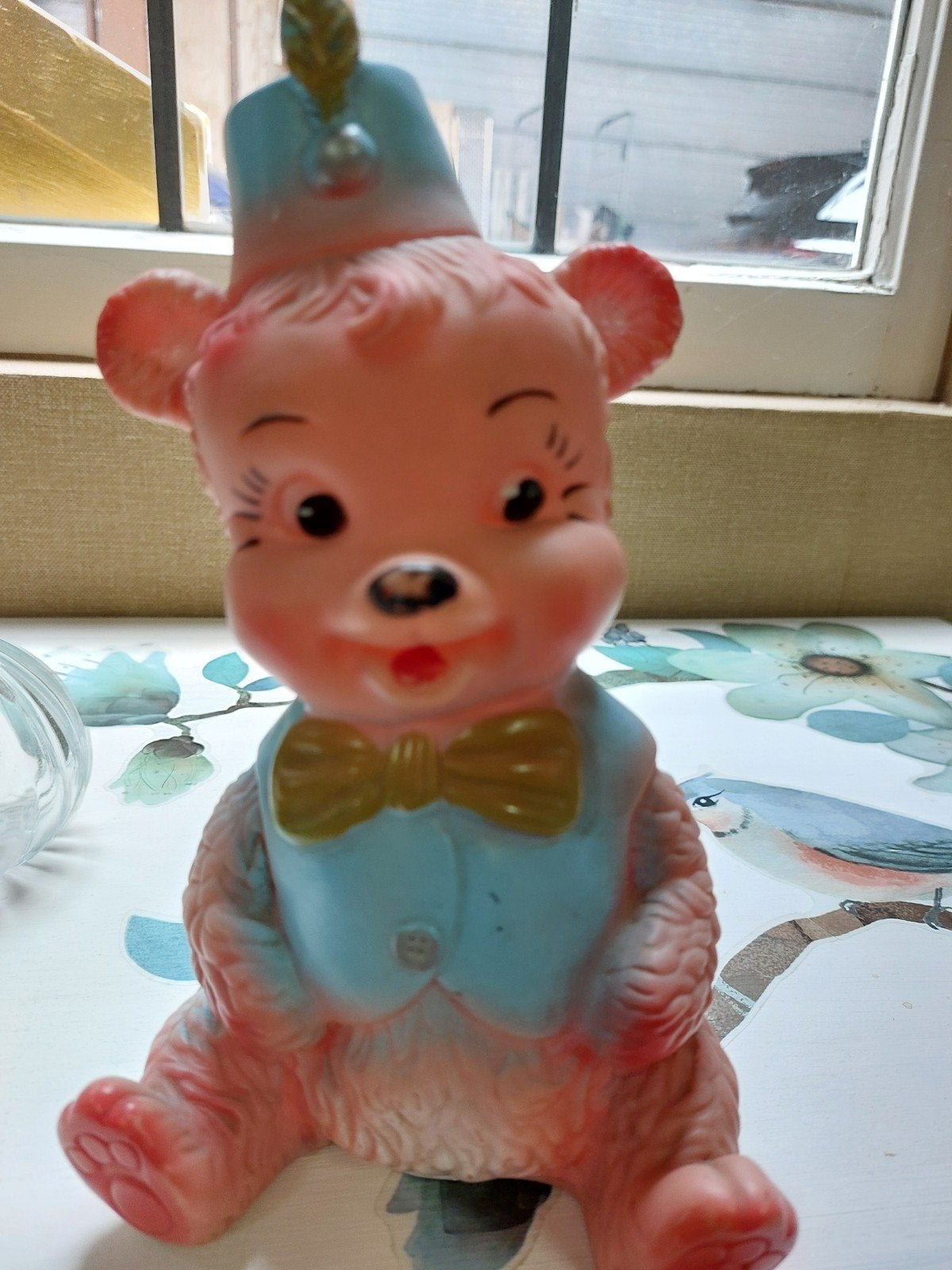 vintage rubberen piepbeestje jaren 60, Ophalen of Verzenden, Gebruikt, Dier