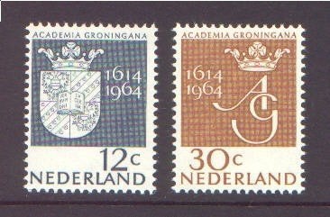 Nederland 1964 816/817 Universiteit Groningen, Postfris, Ophalen of Verzenden, Na 1940, Postfris