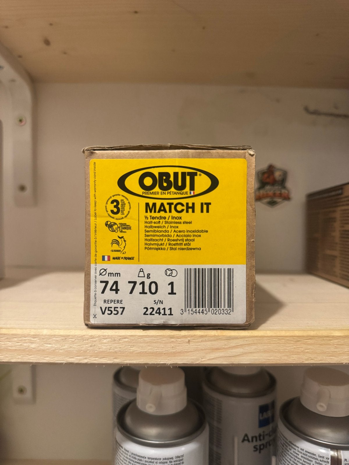 Nieuwe Obut Match IT jue de boules - 74mm, 710g, Ophalen of Verzenden, Nieuw