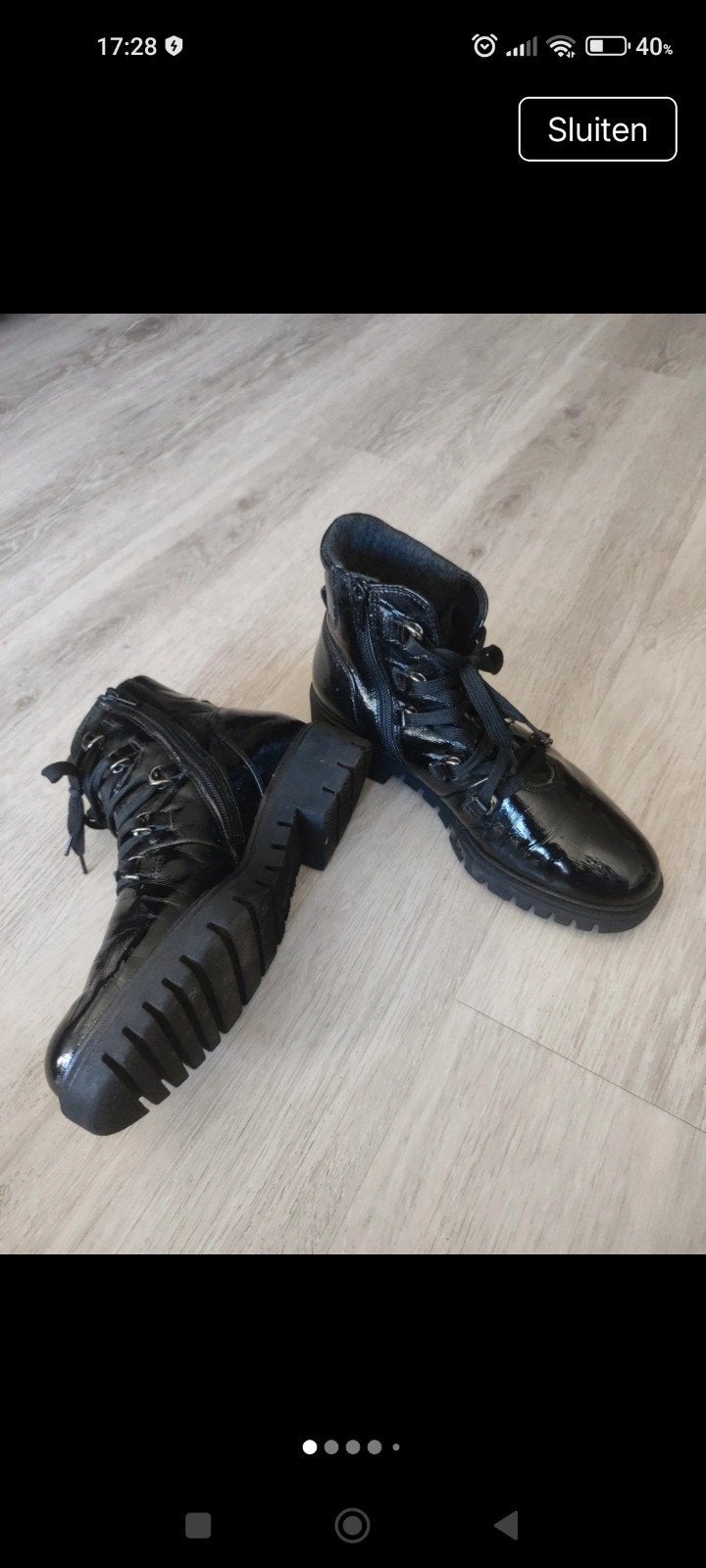 Gabor comfort lakleren enkellaarzen maat 39, Verzenden, Zwart, Lage of Enkellaarzen, Gabor