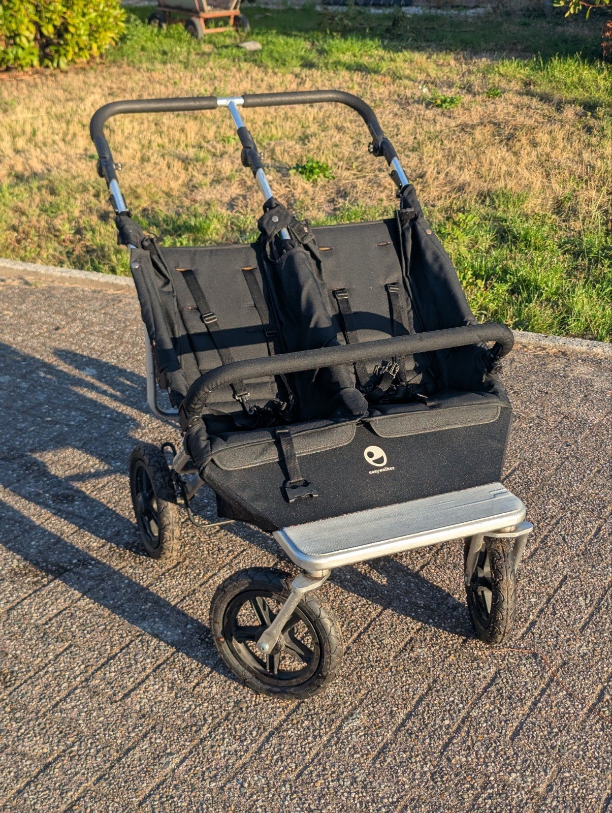 Easywalker Duo - Tweeling duowagen met reiswieg, Kinderen en Baby's, Kinderwagens en Combinaties, Gebruikt, Ophalen of Verzenden