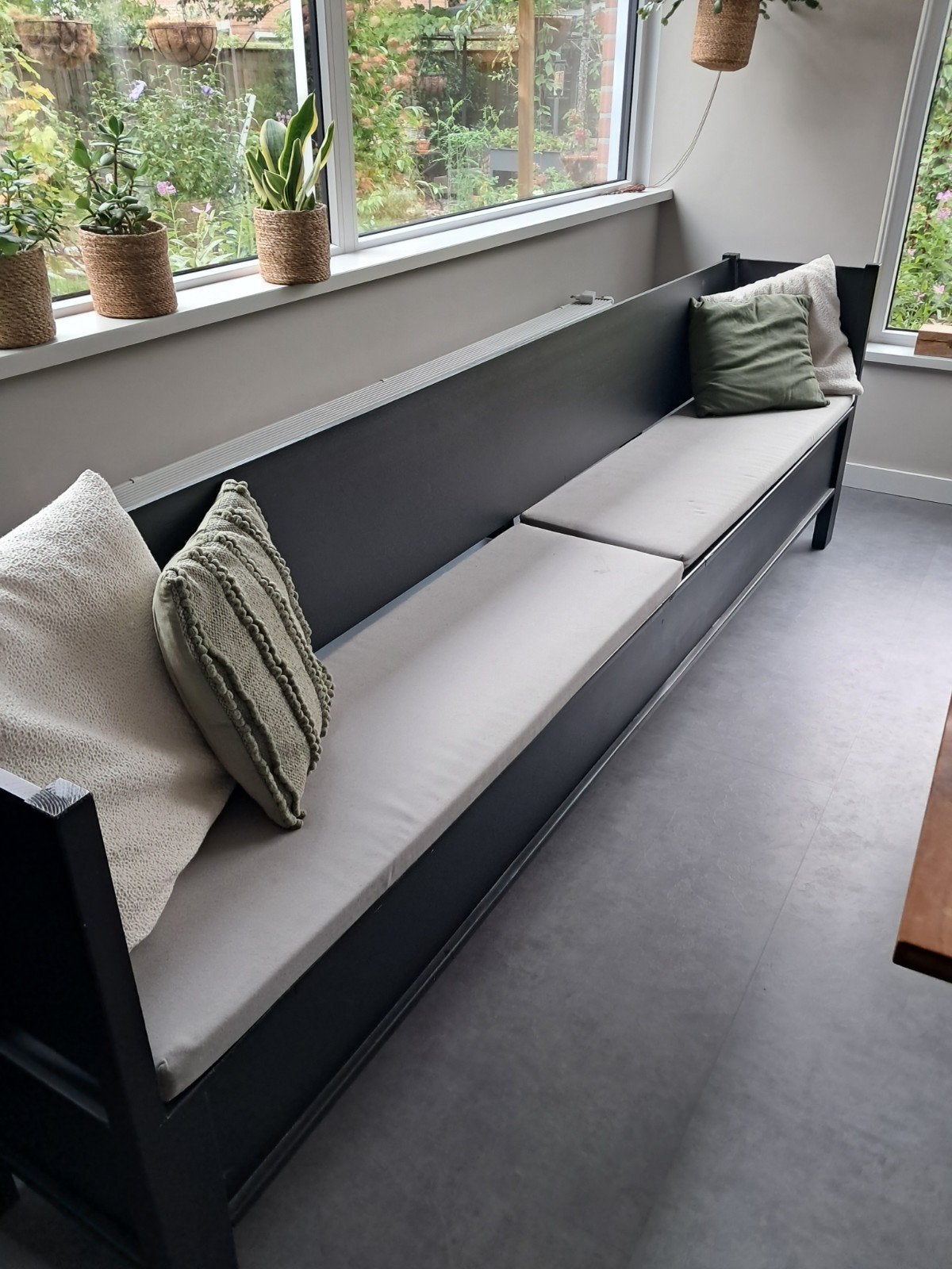 super mooie klepbank, Huis en Inrichting, Ophalen, Zo goed als nieuw, Rechte bank, Hout