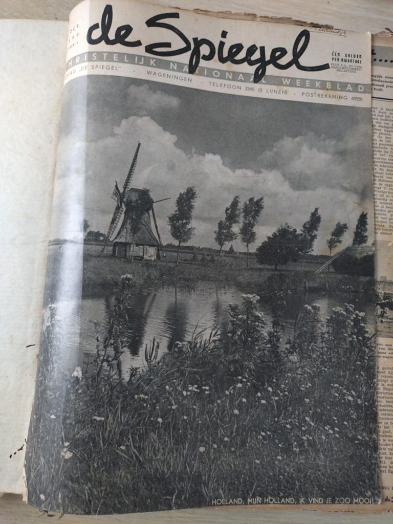 Ingebonden jaargang weekblad De Spiegel, Ophalen of Verzenden, Gelezen