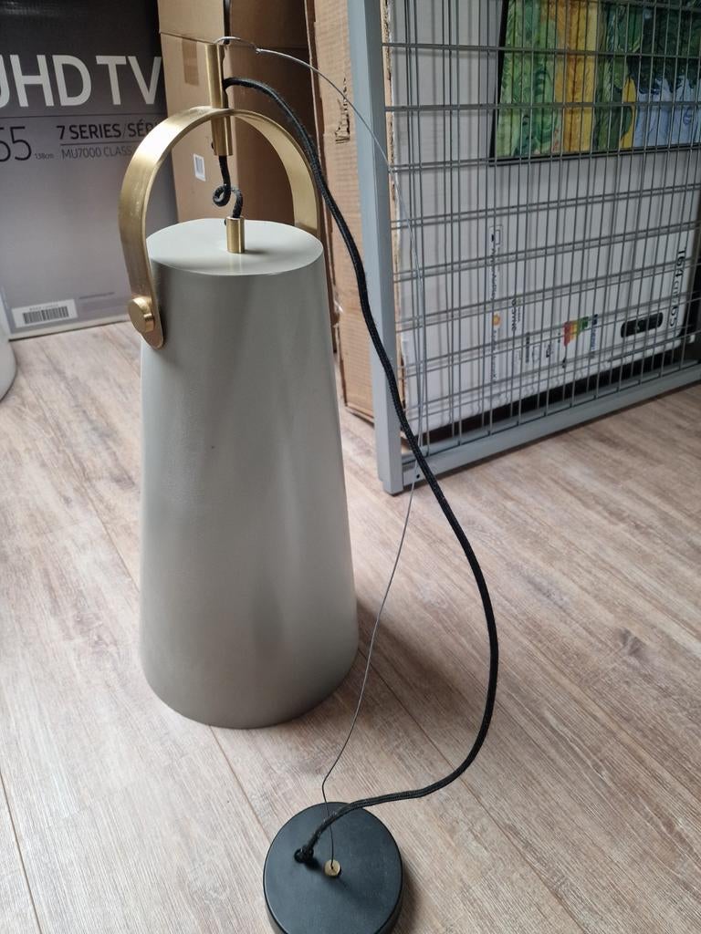 Luxe hanglamp met hanging systeem Lifestyle lamp Lia Grijs, Ophalen, Kunststof