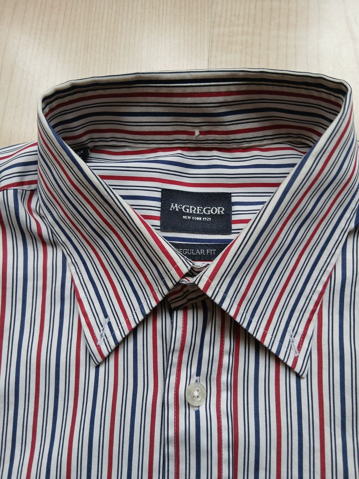 McGregor overhemd - Large - regular fit, Ophalen of Verzenden, Zo goed als nieuw, Halswijdte 41/42 (L), Meerkleurig