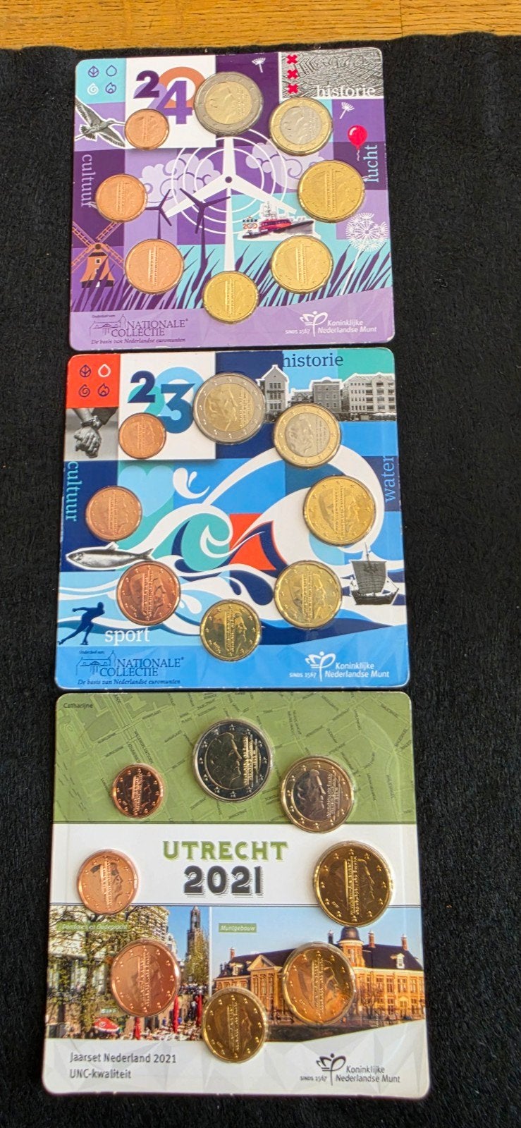 Nationale Collectie Jaarsets 2021, 2023, 2024, Ophalen of Verzenden, Koningin Beatrix, Euro's, Setje