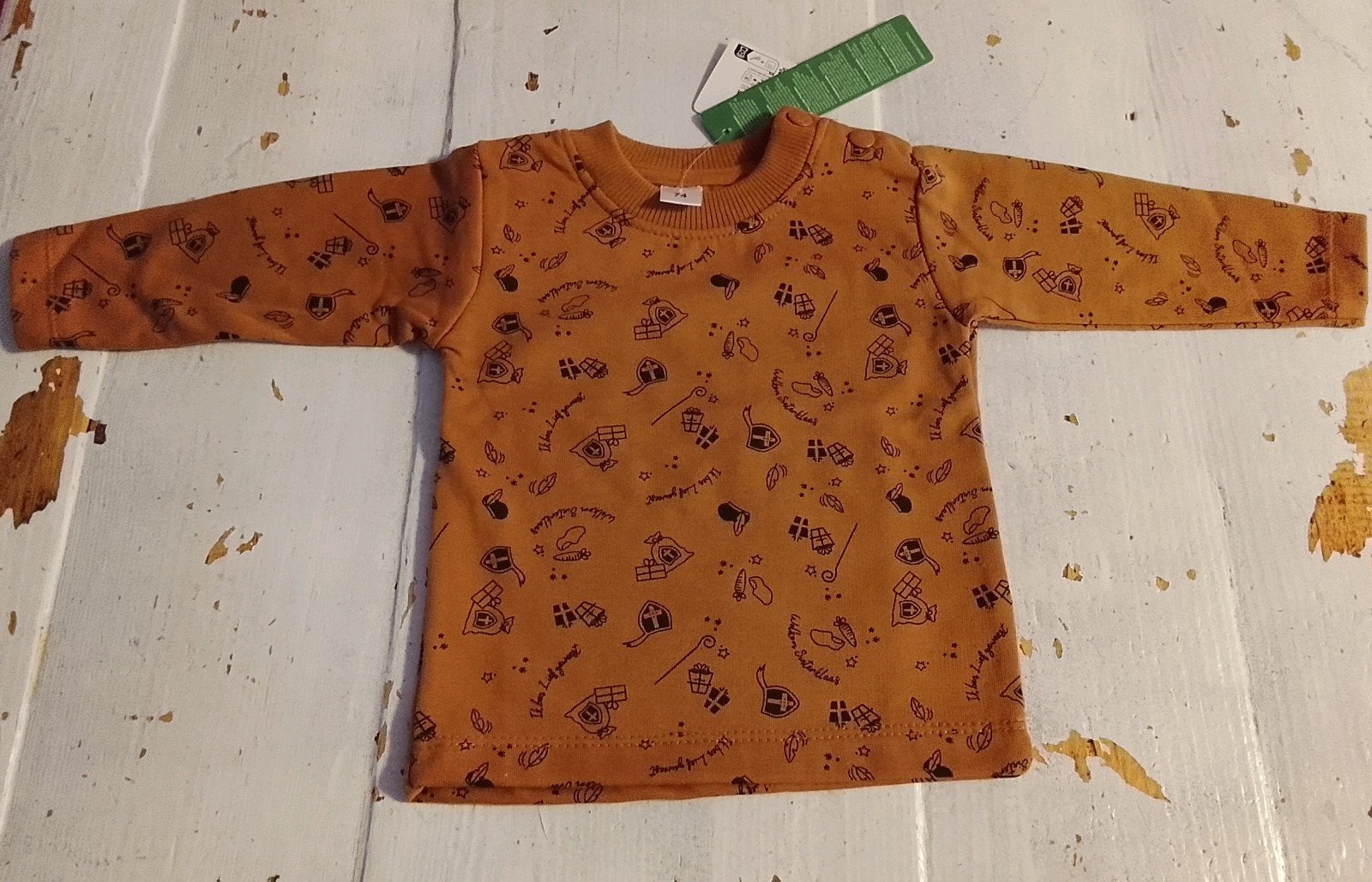 baby Sinterklaas trui  - Nieuw met label maat 74, Ophalen of Verzenden, Nieuw