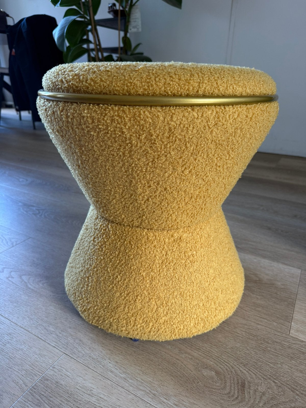 Gele poef -Loods 5, Ophalen, Minder dan 50 cm, Rond, Nieuw