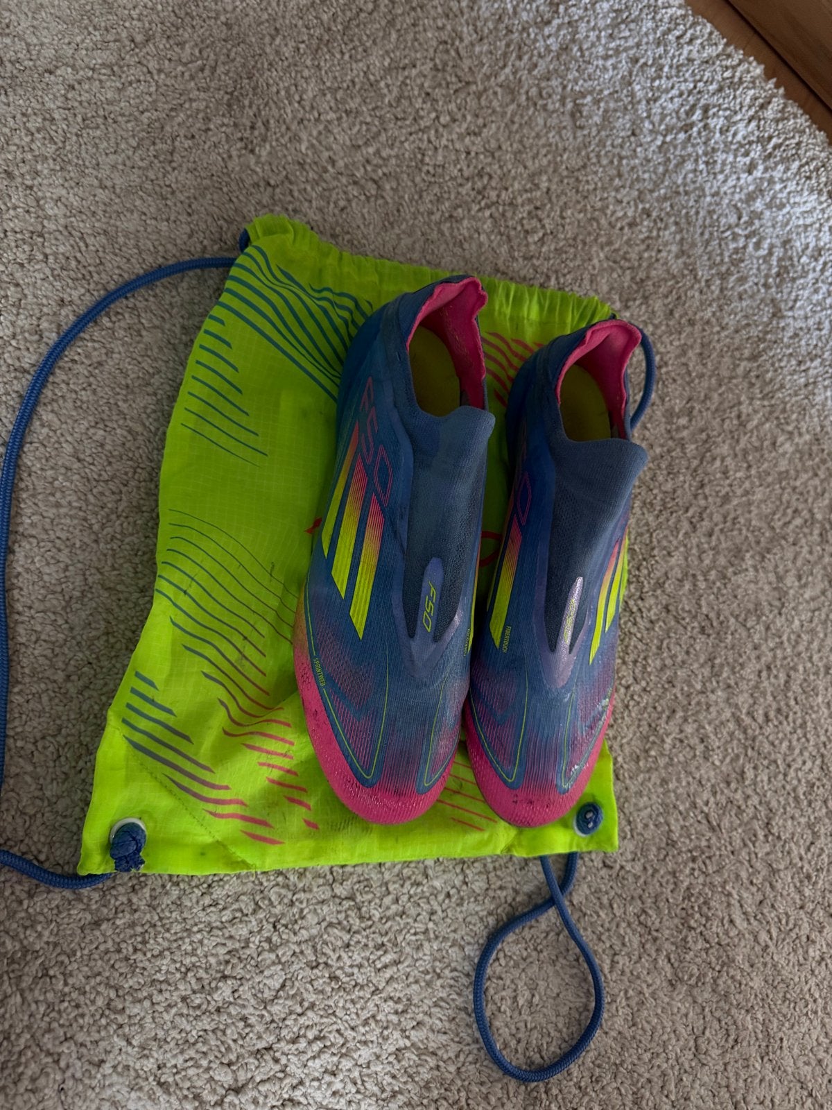 Adidas F50 voetbalschoenen maat 45 1/3, Ophalen of Verzenden, Gebruikt, Schoenen