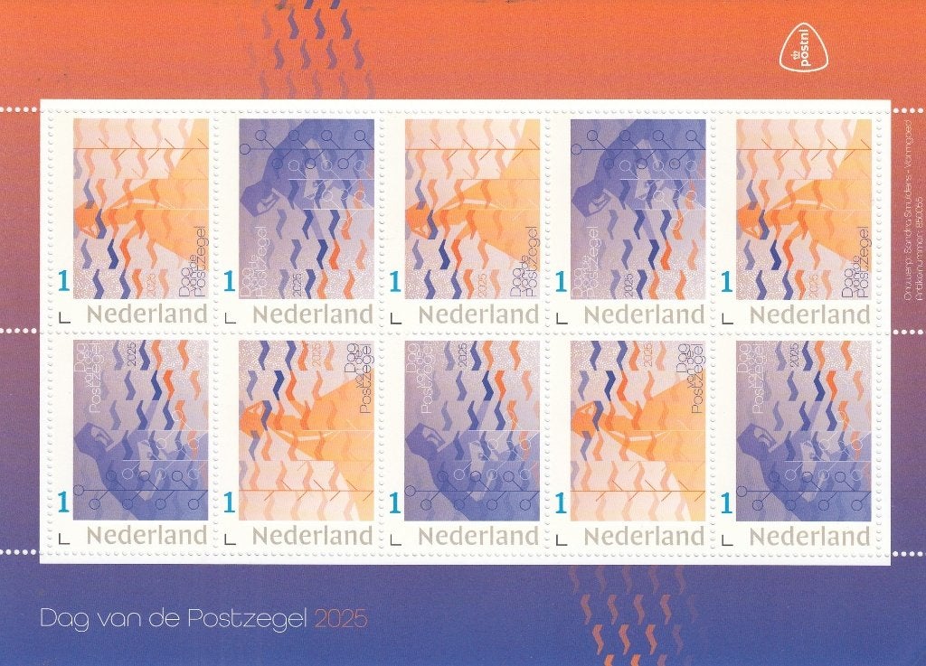 Nederland- 2025.49- Dag van de Postzegel 2025- Vel- P, Verzenden, Na 1940, Postfris