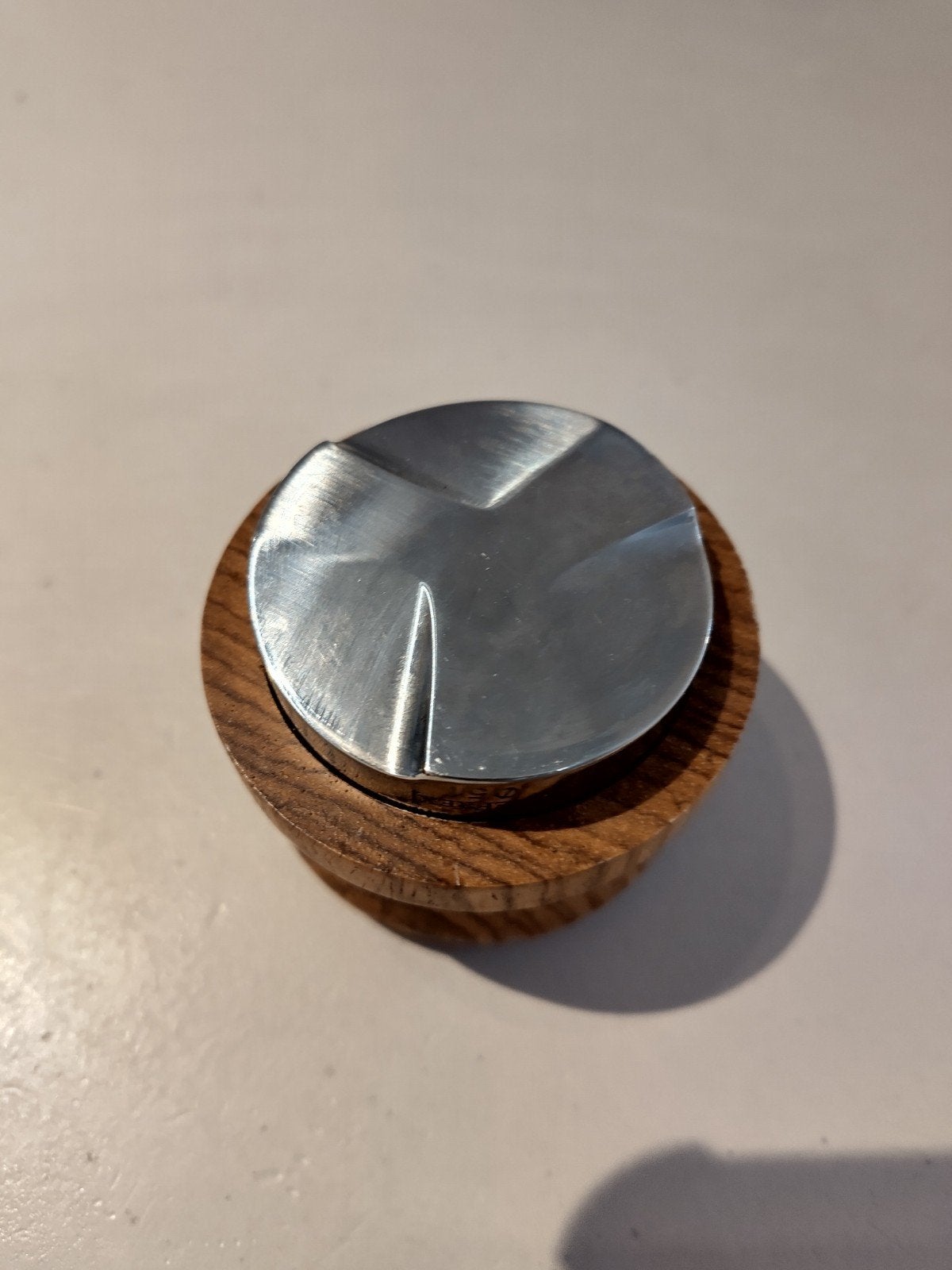 Jorex 51 mm Koffie Tamper met Houten Handvat, Ophalen of Verzenden, Zo goed als nieuw