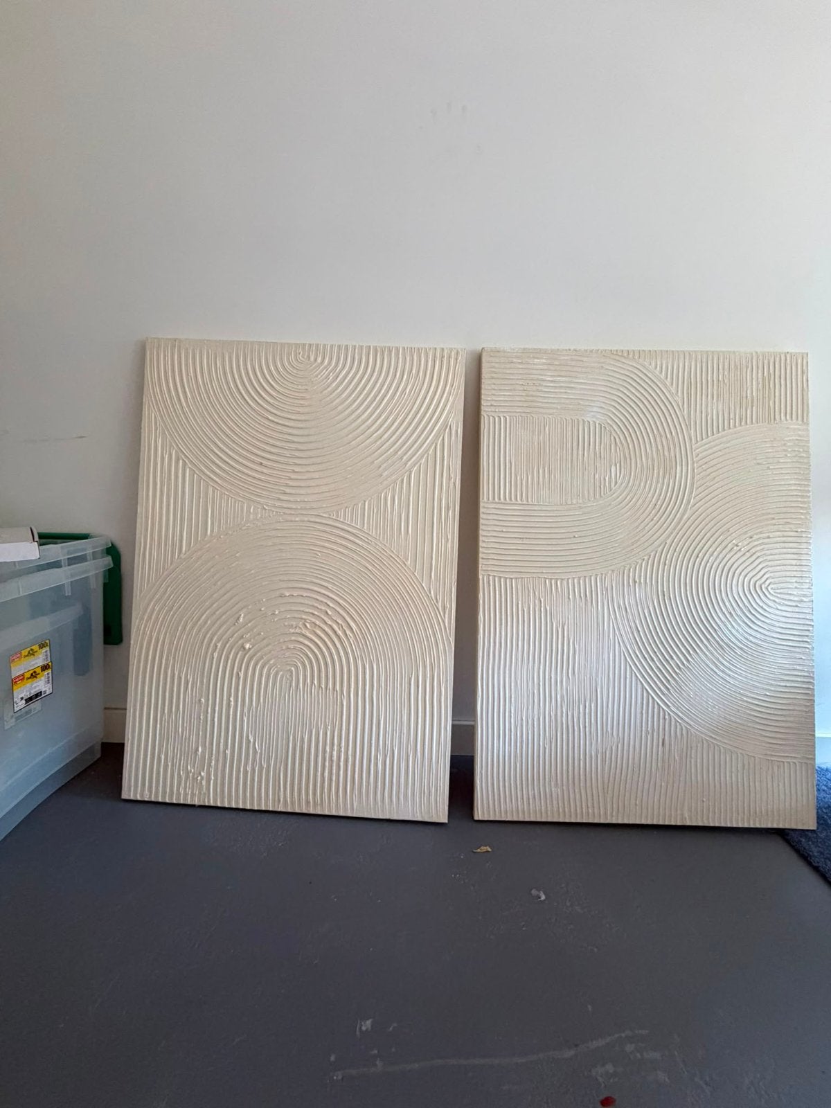 Japandi Muurdecoratie Set - 2 Stuks (70x100 cm), Ophalen, Zo goed als nieuw, Schilderij