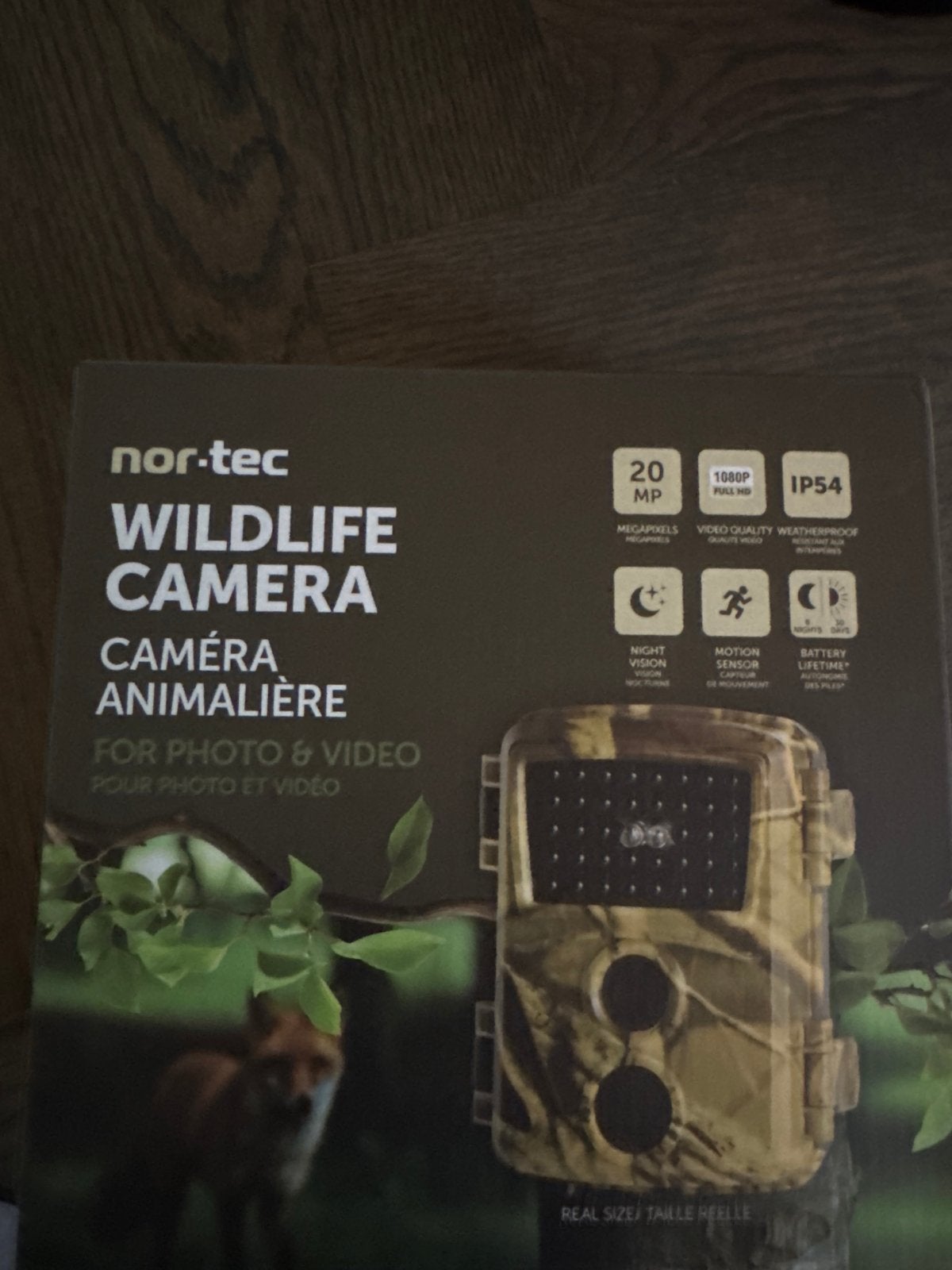 Nor-Tec Wildcamera 20MP Full HD IP54 - Nieuw in doos, Ophalen of Verzenden, Nieuw, Wildcamera, Overige Merken