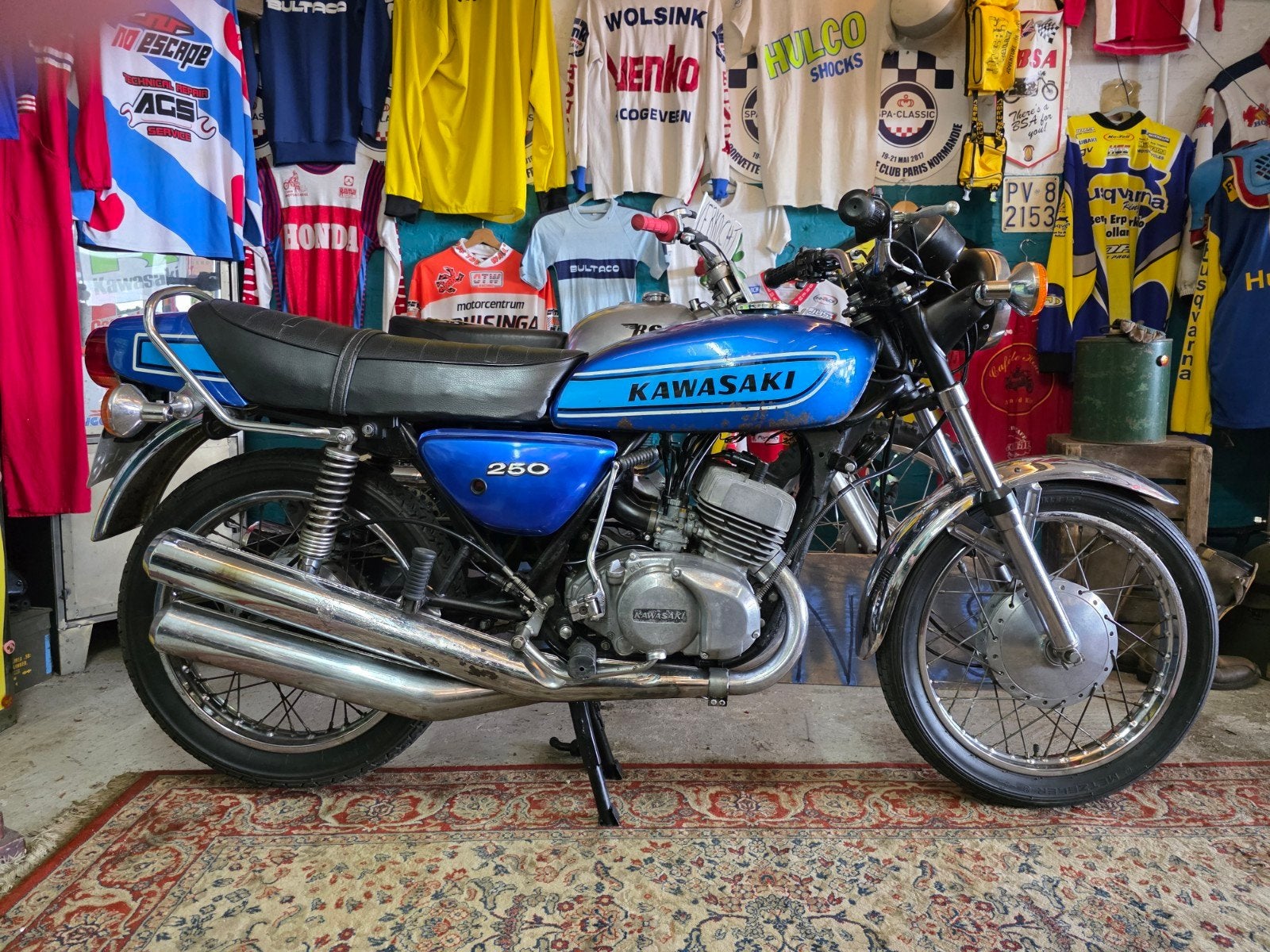 kawasaki S1 250cc 2t 1975🤩, 250 cc, Crossmotor, 1 cilinder