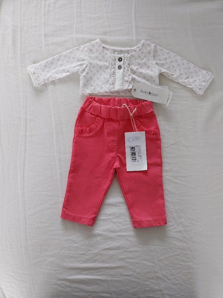 Setje EMC broekje en Ducky Beau bolero vestje maat 50 NIEUW, Kinderen en Baby's, Ophalen of Verzenden, Nieuw, Meisje, Setje