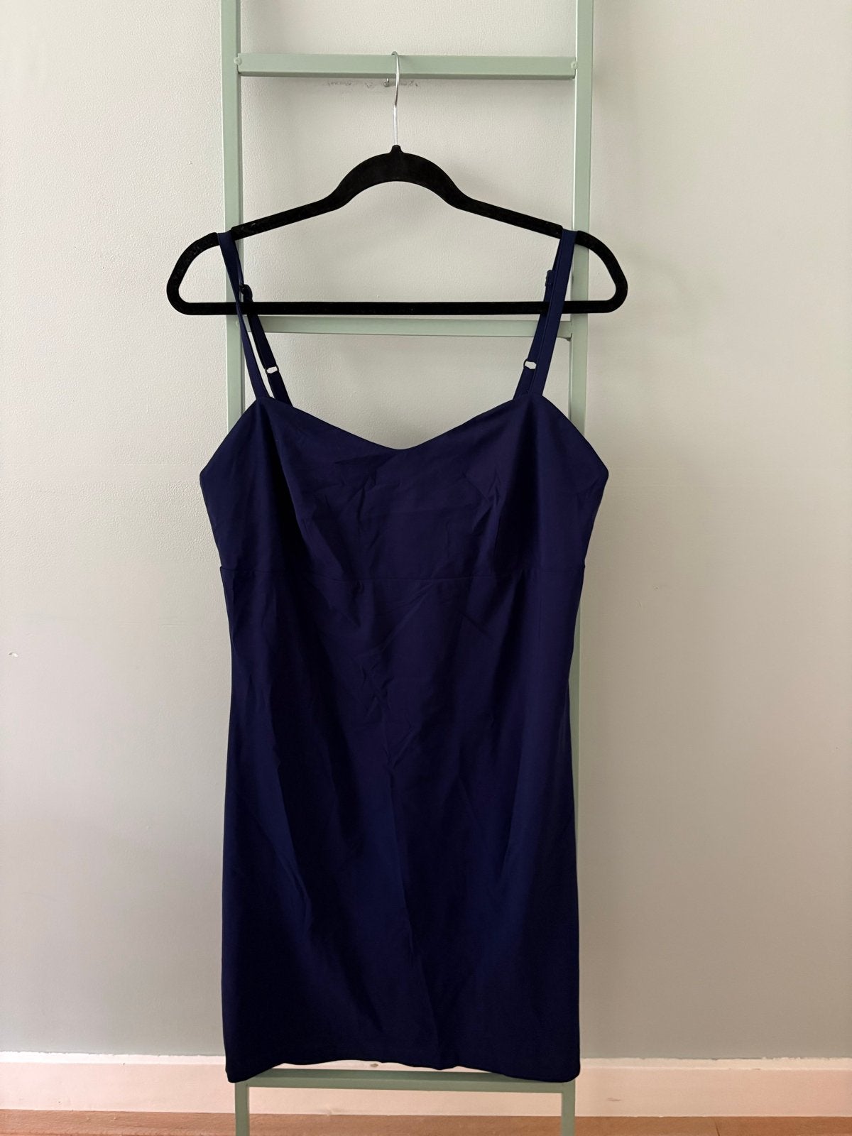La Dress donkerblauw zomerjurkje, maat M, Maat 38/40 (M), Zo goed als nieuw, Boven de knie, Verzenden