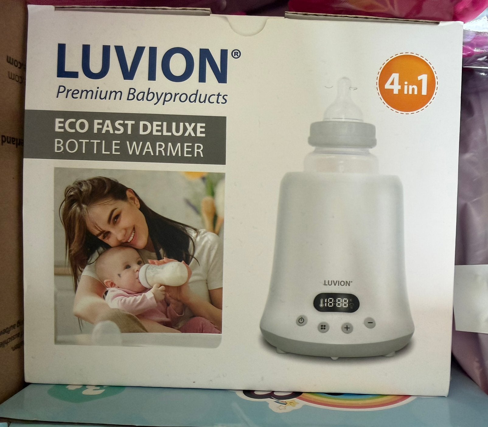 Luvion Eco Fast Deluxe 4-in-1 Flessenwarmer - Nieuw, Ophalen of Verzenden, Nieuw, Flessen- of potjesverwarmer