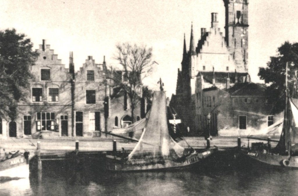 700393 Veere Haven Zeeland Nette oude kaart onbeschreven, Ophalen of Verzenden, 1920 tot 1940, Ongelopen, Zeeland