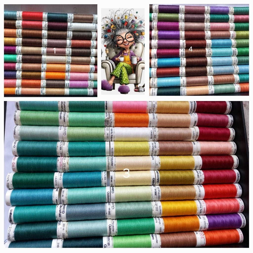 pakket 50 nieuwe klossen naaigaren merk gutermann 🧵🧵🧵, Hobby en Vrije tijd, Ophalen of Verzenden, Nieuw, Garen of Naald(en)