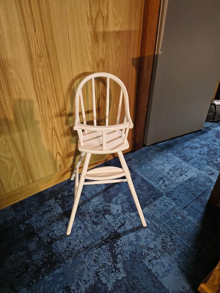 Vintage houten kinderstoel van Ikea wit, Ophalen, Gebruikt, Overige typen