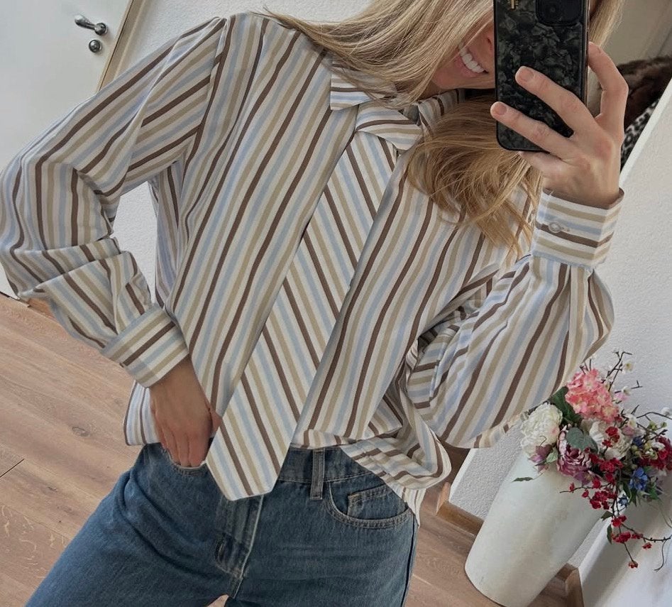 GARCONNE blouse met losse stropdas mt TU, -, Parijs, Nieuw, Garconne