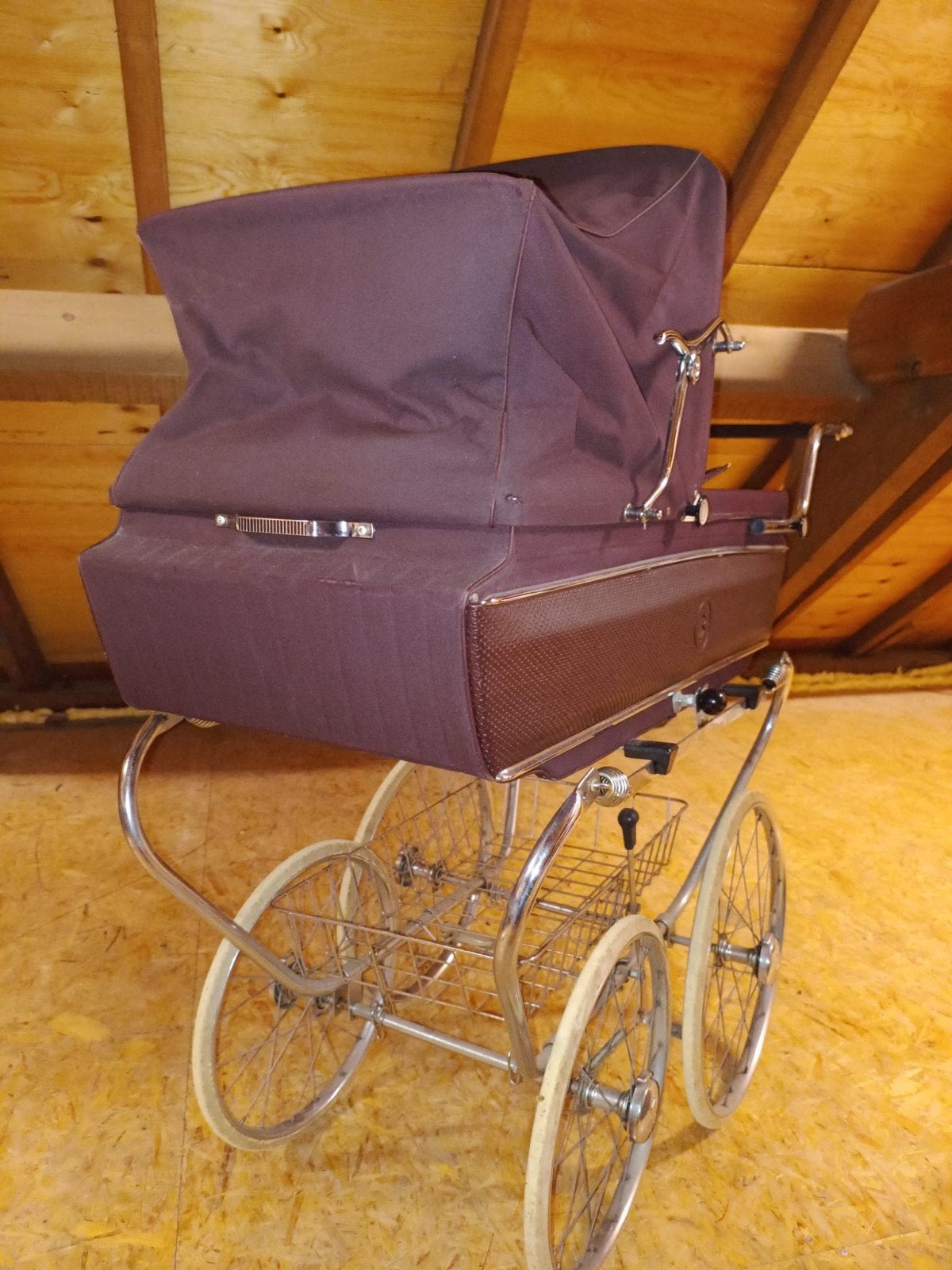 Vintage Kinderwagen - Klassieke Stijl, Gebruikt, Met reiswieg, Ophalen, Kinderwagen
