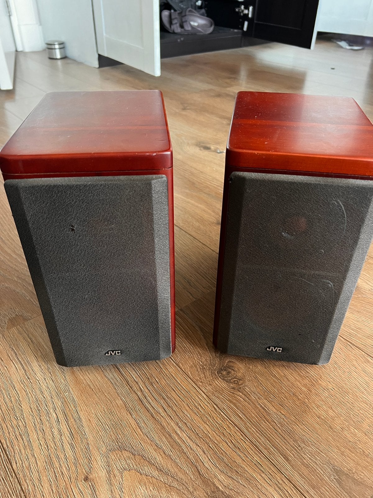 JVC Houten SP-EXA5 Bookshelf Speaker + JVC EX-A5 versterker, Gebruikt, JVC, Ophalen of Verzenden, Microset