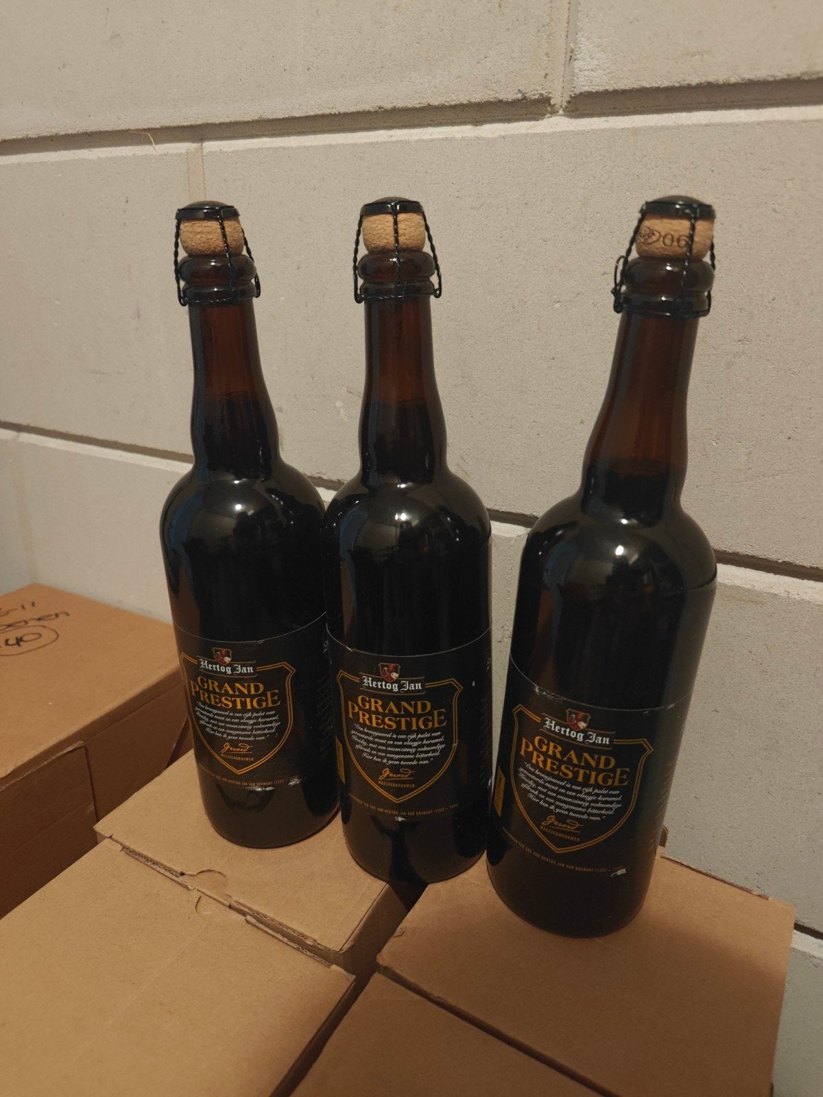 Grand Prestige 2016 (3x), Verzamelen, Biermerken, Ophalen of Verzenden, Nieuw, Flesje(s), Hertog Jan