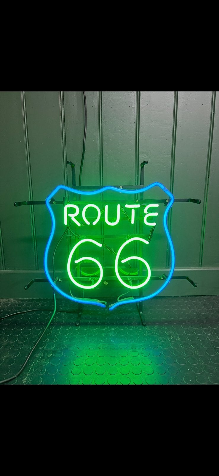 Neon sign Route 66 Mancave cafe, Ophalen of Verzenden, Huis en Inrichting