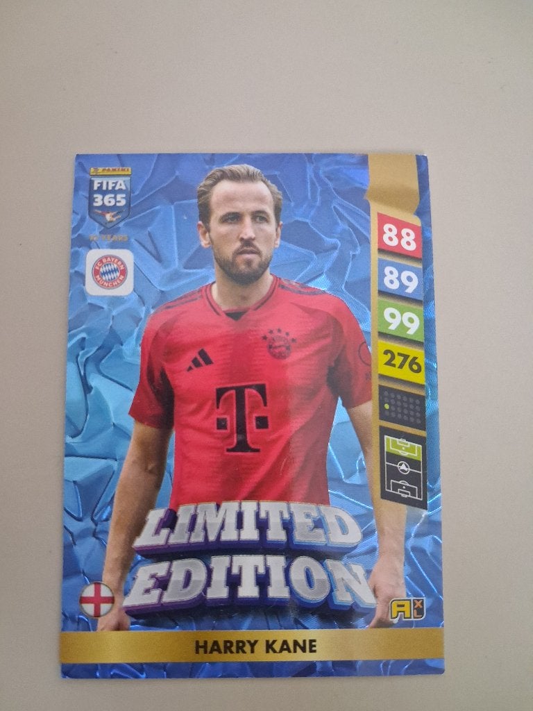 Panini Limited Edition Harry Kane voetbalkaart, Ophalen of Verzenden, Zo goed als nieuw, Buitenlandse clubs, Spelerskaart