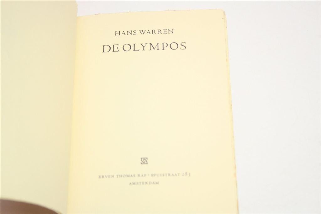 De Olympos — Dichtbundel van Hans Warren, Ophalen of Verzenden, Gelezen