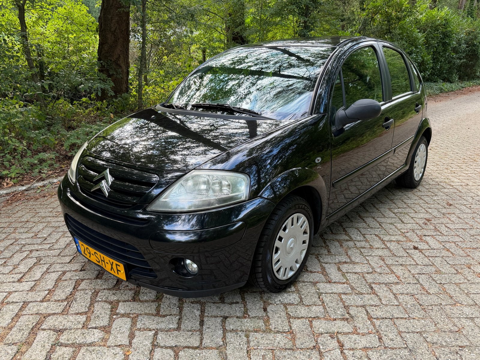 Citroën C3 1.4i SkyRadio 2006 Zwart , NAP - Nieuwe APK, Voorwielaandrijving, 1160 kg, Overige bekleding, Isofix