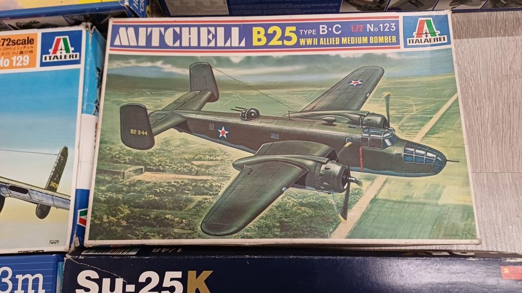 Italeri Mitchell B25 B/C Allied Bomber 1:72 Ongebruikt, 1:72 tot 1:144, Italeri, Nieuw, Ophalen of Verzenden