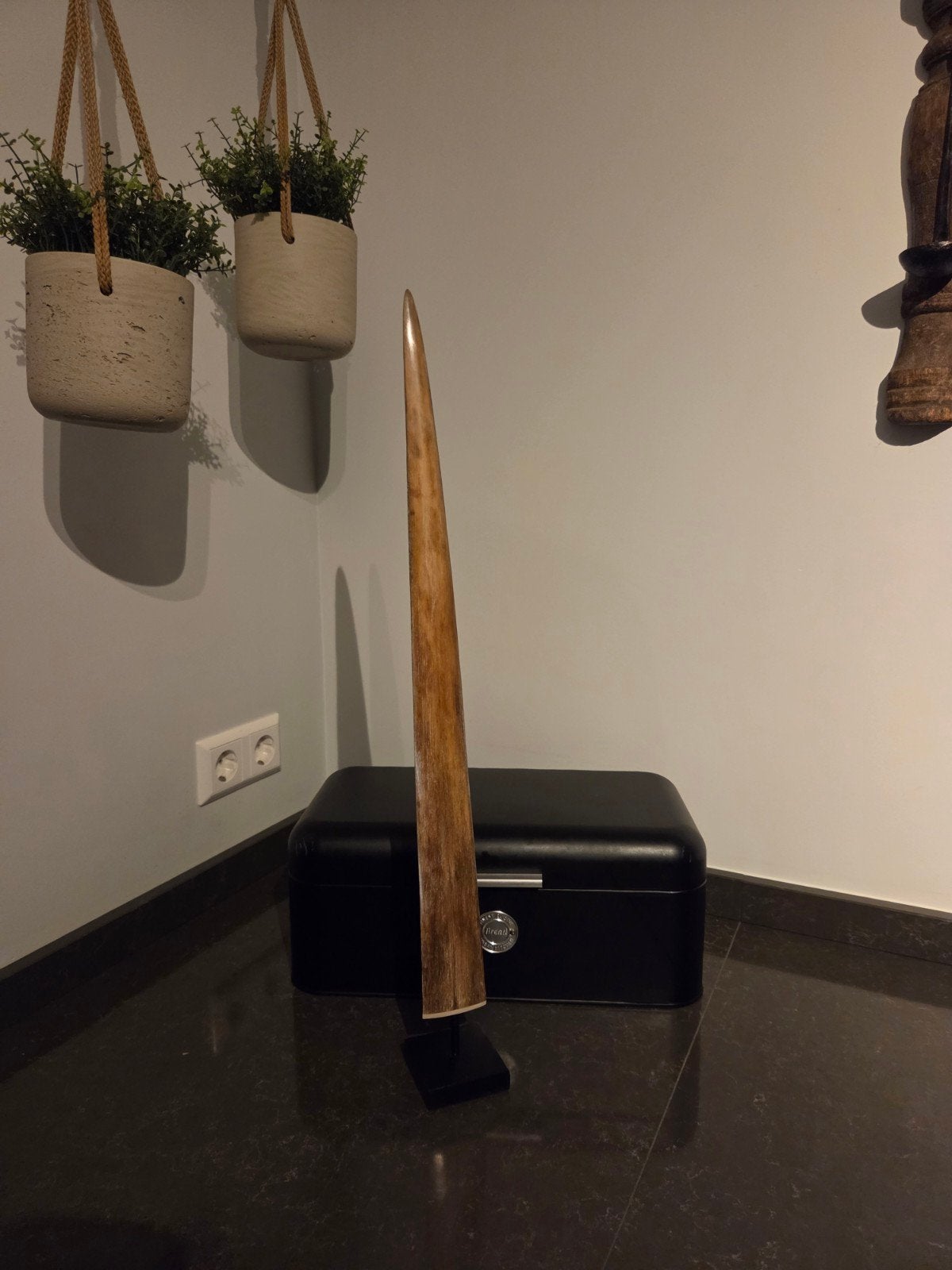 zwaardvistand op voet decoratief ornament 66 cm hoog, Ophalen of Verzenden