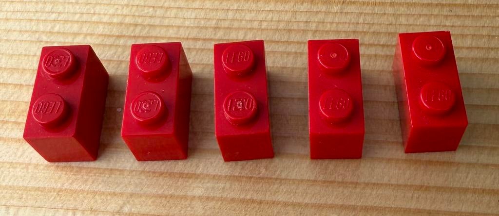 Lego rood  steentjes 1x2  (1.400 st), Ophalen of Verzenden, Gebruikt, Losse stenen, Lego
