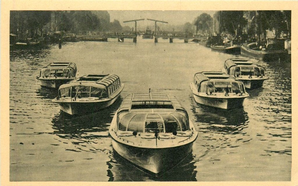 379-180-005 Amsterdam Rederij Bergmann, Verzamelen, Ansichtkaarten | Nederland, Verzenden, Voor 1920, Noord-Holland