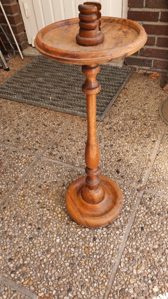 Rookgerei Luciferstandaard de maten zijn Hoog 71 cm Diameter, Ophalen, Minder dan 55 cm, Jaren 1930, Rond