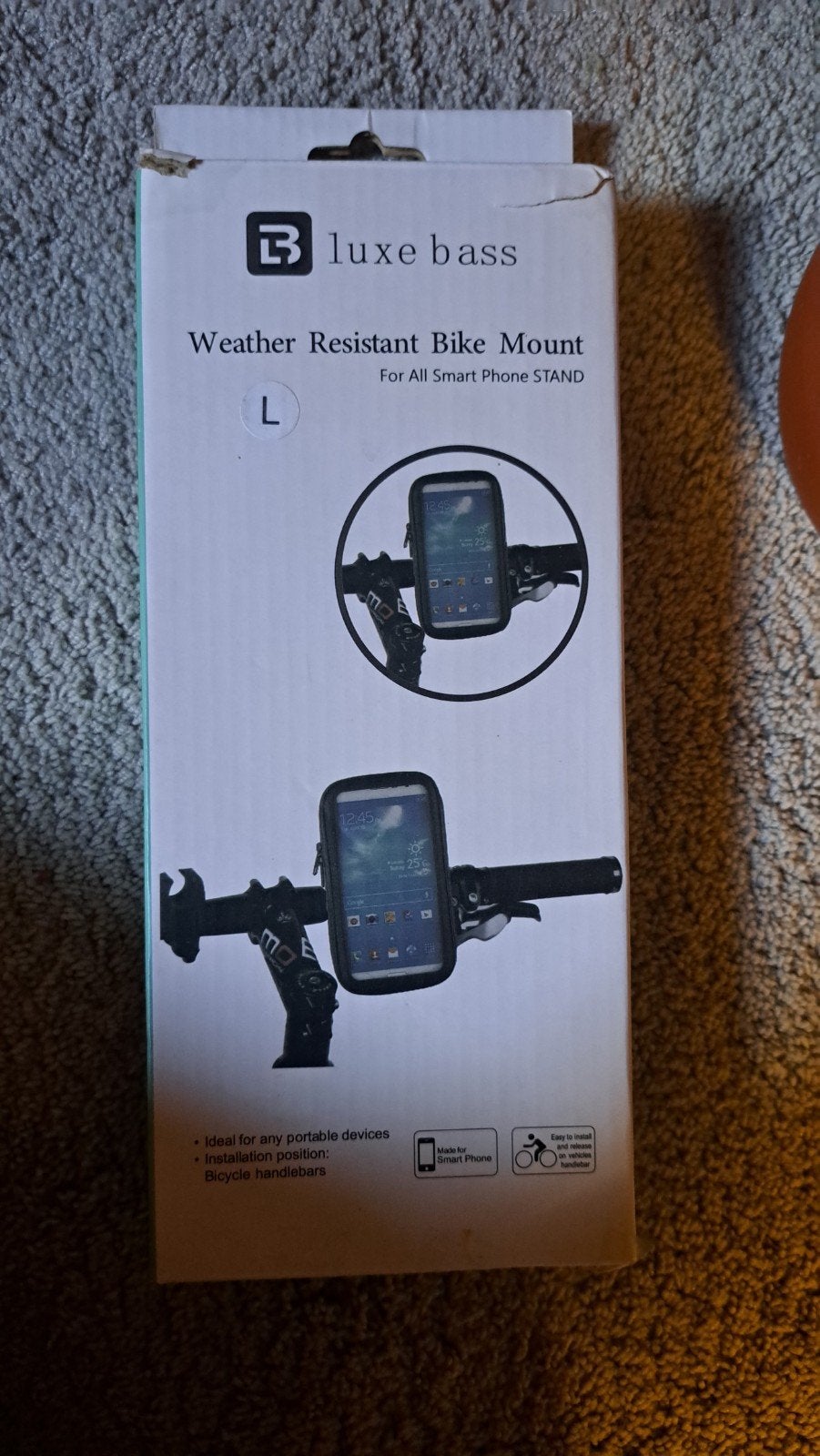 Luxe Bass Weerbestendige Fiets Telefoonhouder - Maat L, Ophalen of Verzenden, Nieuw, Luxe Bass
