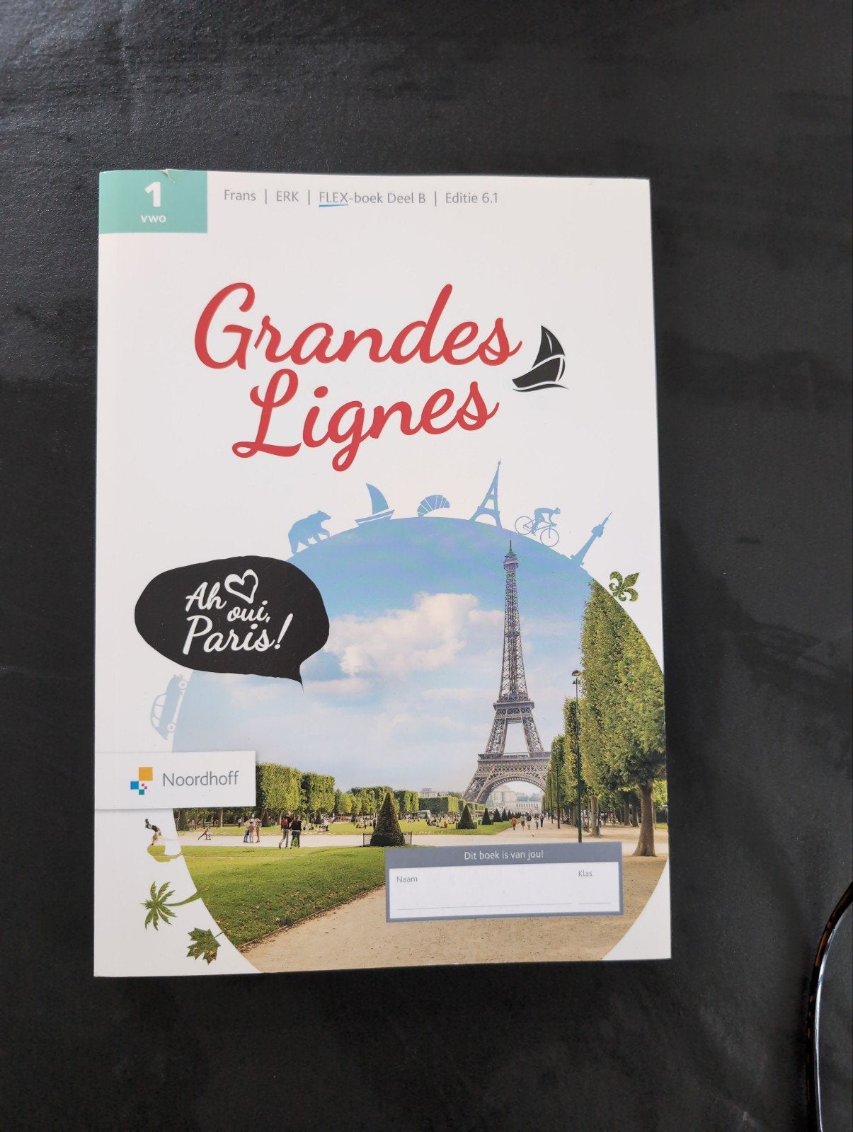 Nieuw: Grandes Lignes Frans VWO FLEX-boek Deel B Editie 6.1, Gelezen, Frans, VWO, Noordhoff