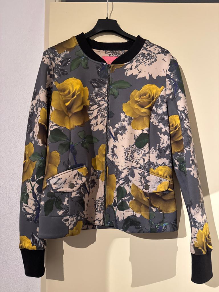 Kyra & Ko bomberjack met bloemenprint, maat S, Ophalen of Verzenden, Zo goed als nieuw, Maat 36 (S), Overige kleuren