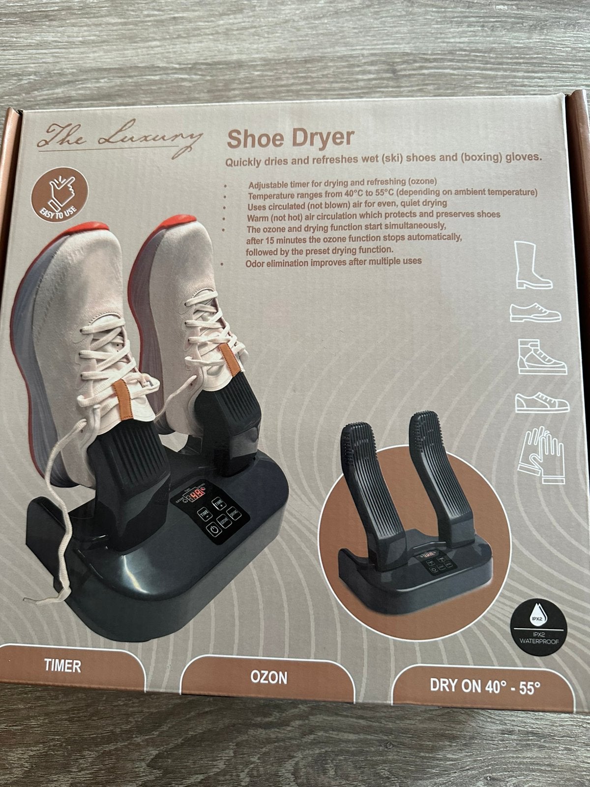 Shoenen droger, Ophalen, Nieuw