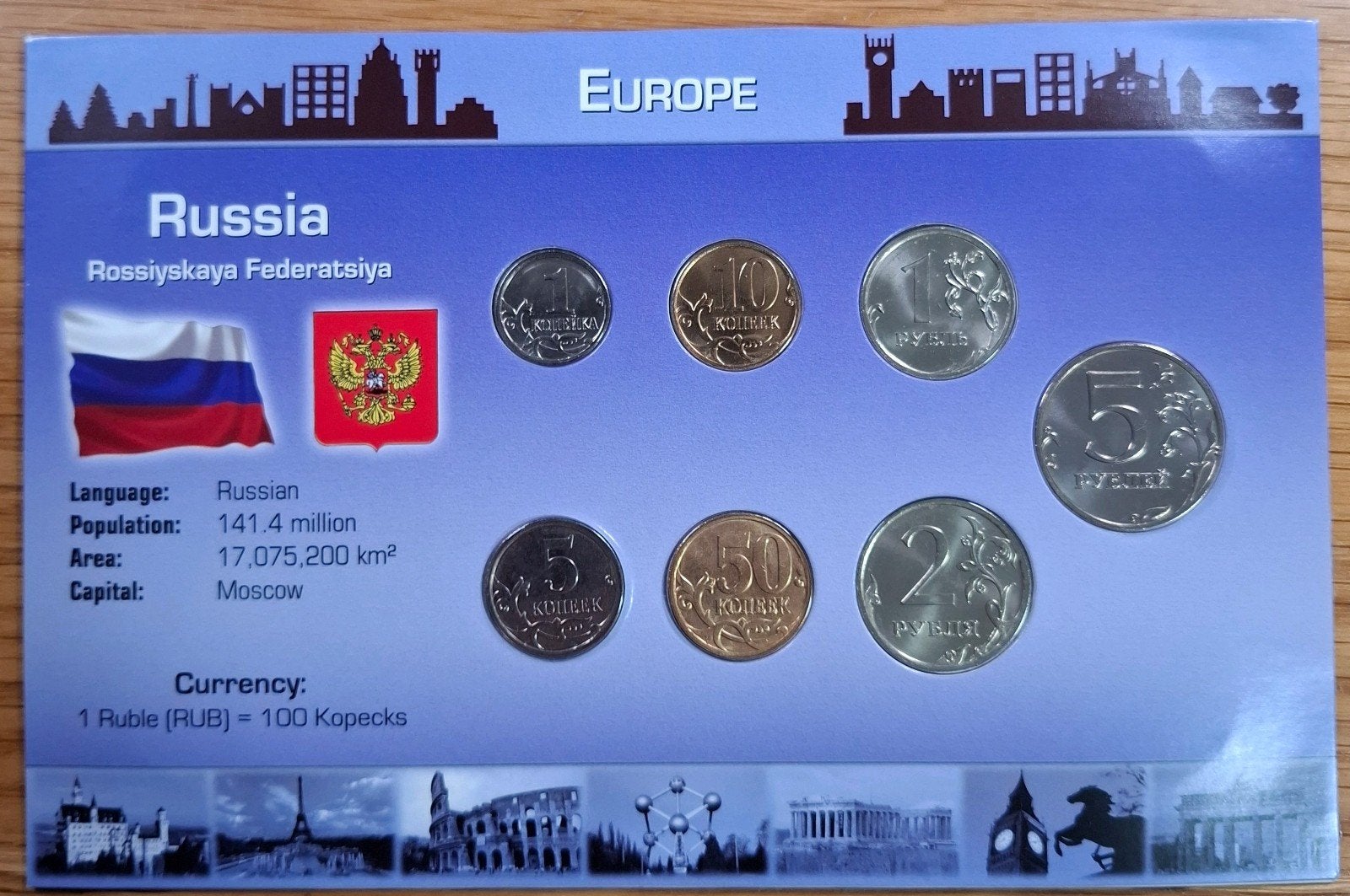 Coins of the World muntset Rusland, Ophalen of Verzenden, Rusland