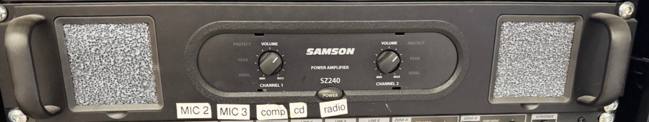 Samson SZ240 Power Amplifier, Overige merken, Verzenden, 120 watt of meer, Gebruikt