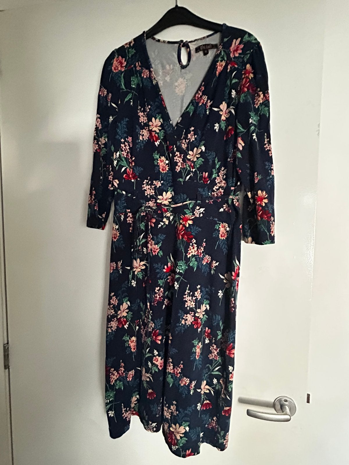 King louie jurk m blauw met bloemen, Maat 38/40 (M), Blauw, Ophalen of Verzenden, Zo goed als nieuw
