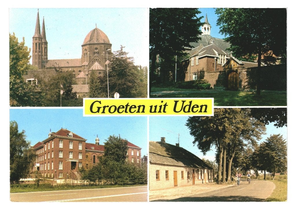 42251 Uden 284 N Br Gelopen met Postzegel, Ophalen of Verzenden, 1980 tot heden, Gelopen, Noord-Brabant