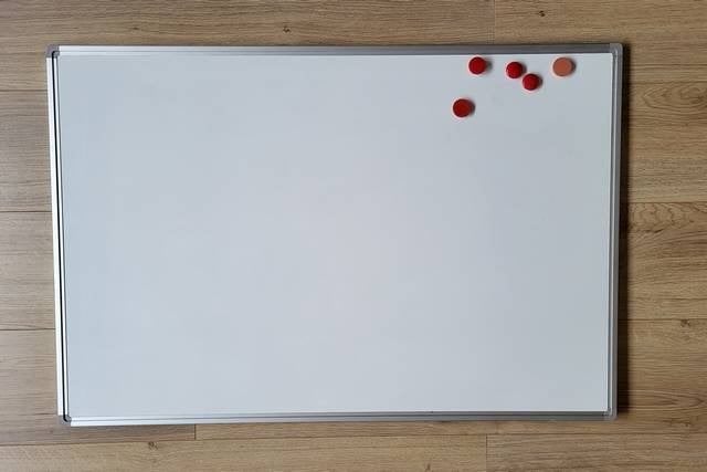 Whiteboard 90 x 60 cm , zware professionele kwaliteit, Diversen, Schoolborden, Ophalen, Zo goed als nieuw, Whiteboard