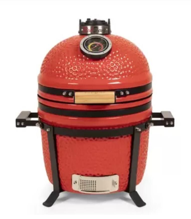 Kamado Grill 15 Table Chef Red Devil, Tuin en Terras, Houtskoolbarbecues, Ophalen, Nieuw, Patton