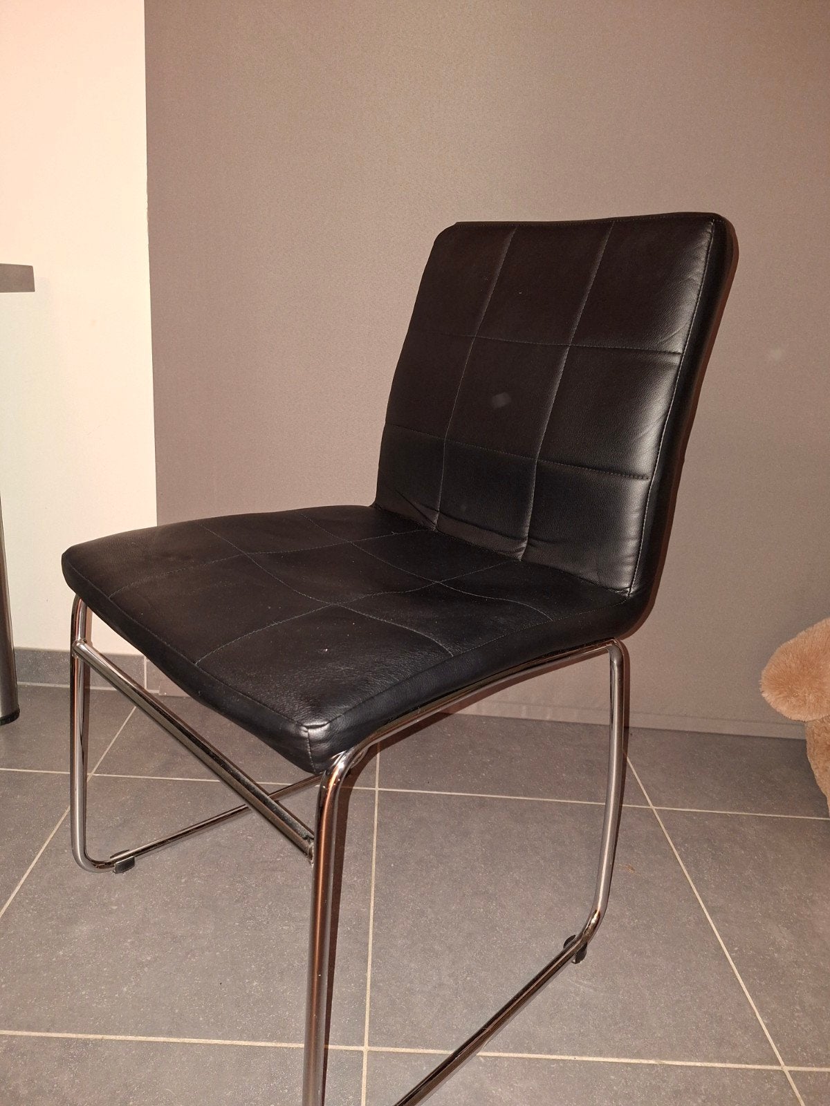 Stoel, Kunststof, Gebruikt, Zwart, Ophalen of Verzenden