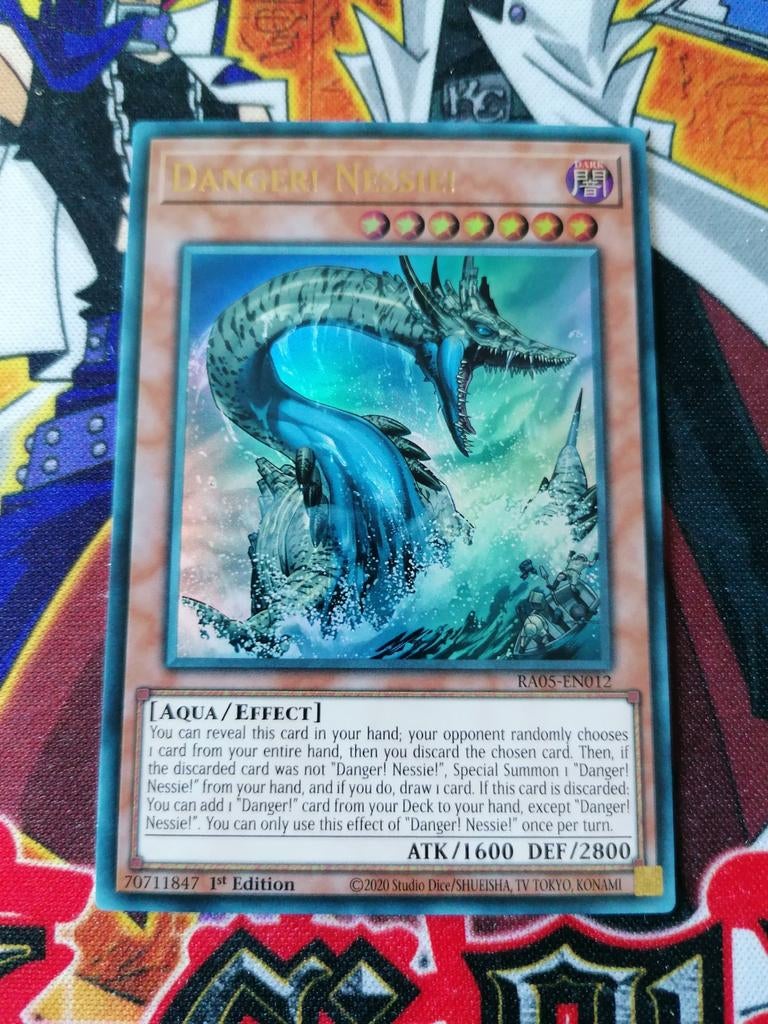 Danger Nessie - Ultra Rare RA05 - Yu-Gi-Oh, Ophalen of Verzenden, Zo goed als nieuw, Foil