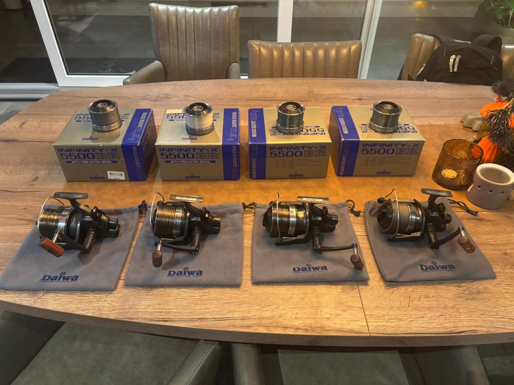Daiwa infinity X-BR molens, Watersport en Boten, Ophalen of Verzenden, Zo goed als nieuw, Molen
